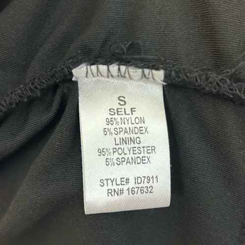 NWT Klesis Black/White Ruffle Mesh Strapless Maxi Dress Size Small Black