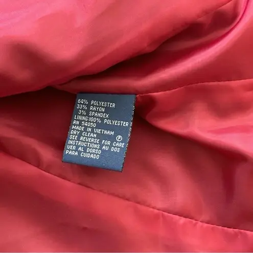 Evan Picone Suit Blazer Gray Pinstripe Faux Flap Pockets Blazer Jacket Size 6