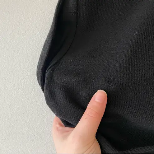 Vintage Lilith women’s black long button collared pocket dress jacket large