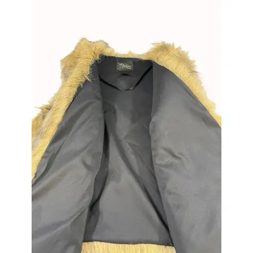 Thalia Sodi Women's Brown Faux Fur Vest Size M SKU 5680