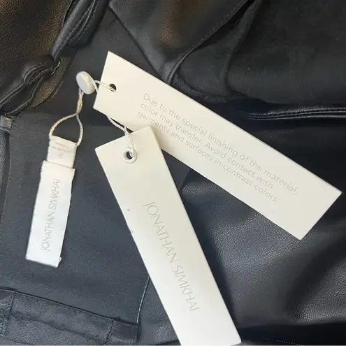 NWT Jonathan Simkhai Jeslyn Vegan Leather Bandeau Mini Dress Size 2