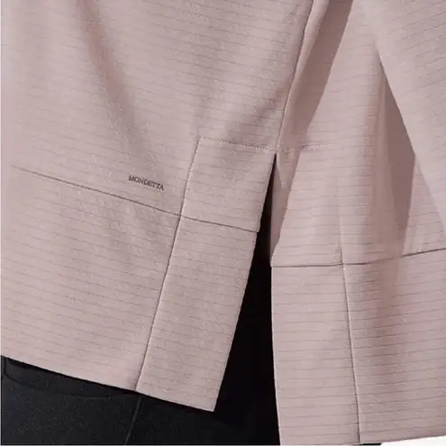 Mondetta Lightweight Ottoman Hoodie Pink Cloud Pullover