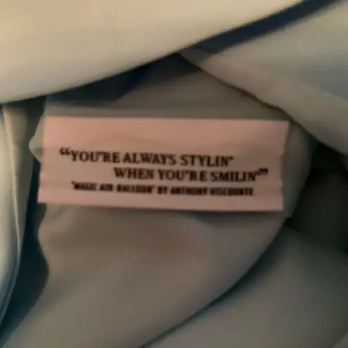 Camilyn Beth NWOT Petula Cinderella Blue Peplum Dress