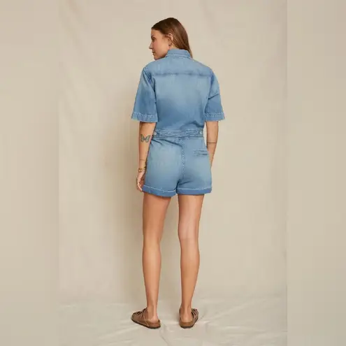 AMO Skip Denim Romper Finder Keeper W/ Destroy Size XS