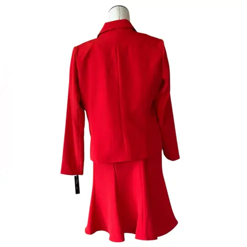 NWT Shelby Rose New York True Red 2PCs Suit Set Blazer Skirt SZ