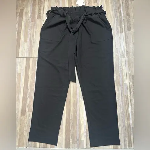 Grace Karin New Women's Cropped Paper Bag Waist Pants with Pockets, Size XXL