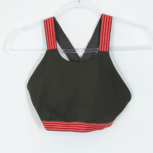 Free People Movement Practice Makes Perfect Bra Army Green Womens Size XS Green