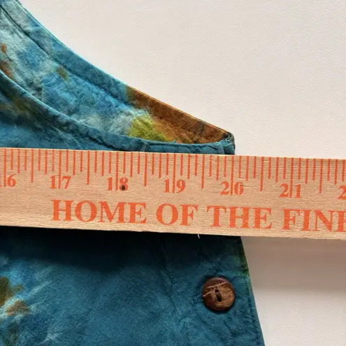 Handmade Cotton Low Crotch Nepal Overalls Tie Dye Boho Hippie L/XL Size L