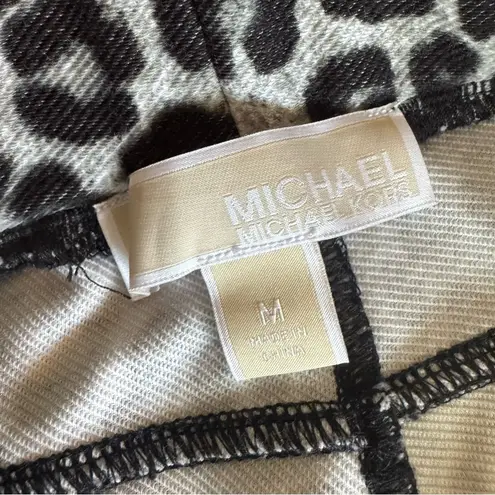 🐆Michael Kors Black Leopard Print Stretch Skinny Leggings Pants🐆 ~medium