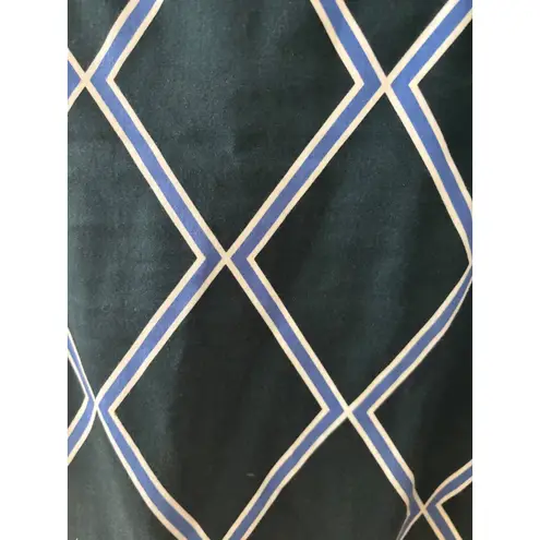 Melly M Women's Skirt Size 12 Green Blue White Geometric Diamond Pattern