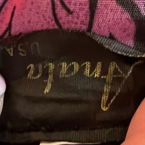 Vintage 80s Anata floral pullover top Size Medium Purple