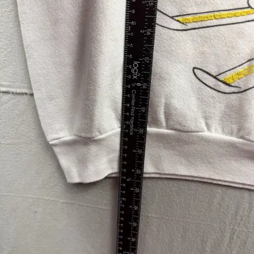 Disney VTG Mickey Mouse  Sweatshirt White Size M 90s Velva Sheen Keystone Skiing