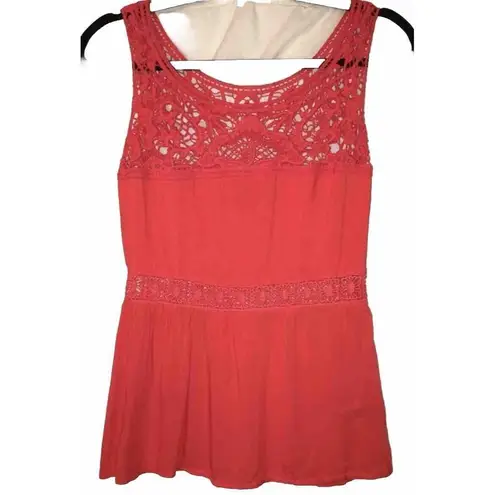 Deja Vu Womens Crotchet Top Size Small LTOP705