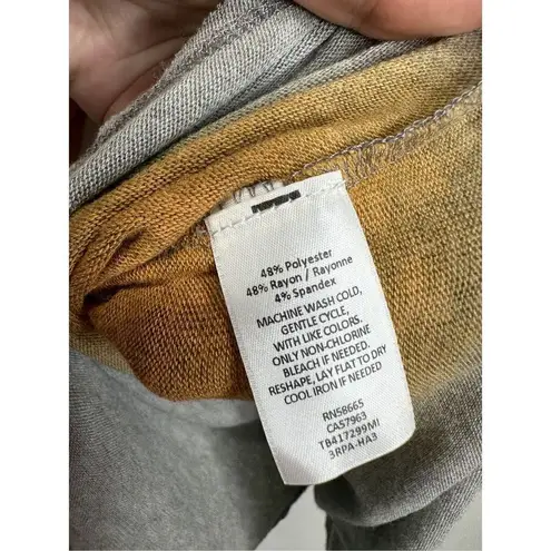 Treasure & Bond Shirt Womens Long Sleeve Boatneck Sunset Size XXS NWT