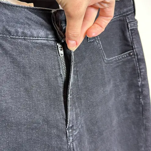 Pilcro and the Letterpress Pilcro High Rise Flare Washed Black Jeans