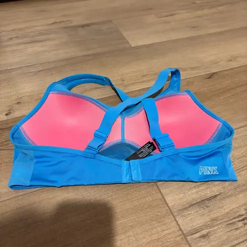Victoria's Secret  PINK Ultimate ACTIVE SEAMLESS LIGHTLY LINED SPORTS BRA‎ blue L - Image 3