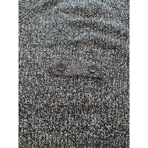 Effeci Women's Hooded Double Breasted Cardigan Sweater Multicolor M Black Size M