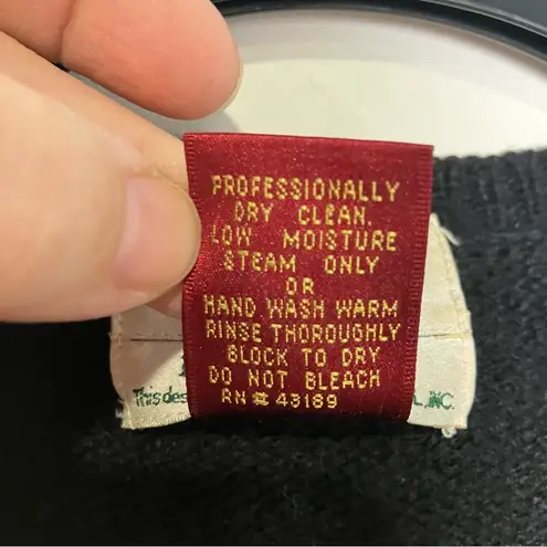 Susan Bristol Vintage 2 by 2 Noah’s Ark hand knit wool sweater womens size large