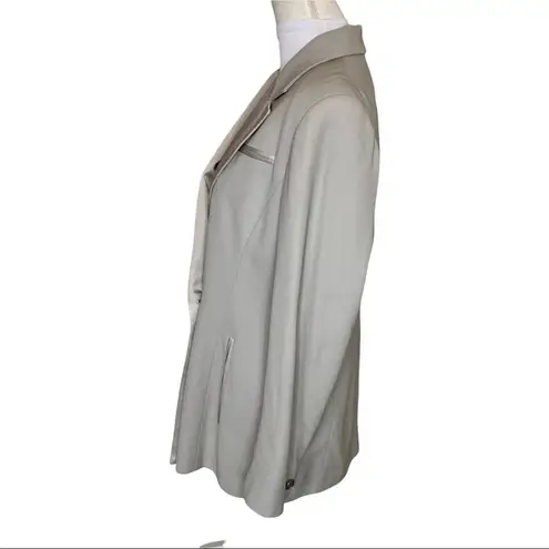 Doncaster Vintage Blazer Gray Wool With Rhinestone Buttons