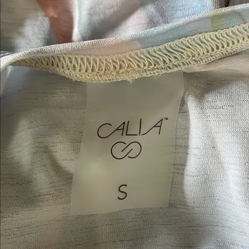 CALIA by Carrie Underwood Trapeze Performance Tank Top in Mother of Pearl Size S Orange