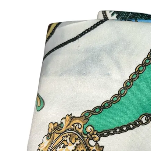 Tommy Hilfiger  Wrap Around Skirt Floral blue cream yellow orange Size 2