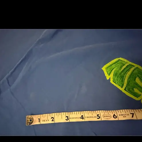 Nirvana NWOT Distressed T-Shirt Dress blue size S/M