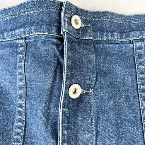 Fresh Produce Women Denim Jean Jacket Large Stretch Rhinestone Classic Heritage