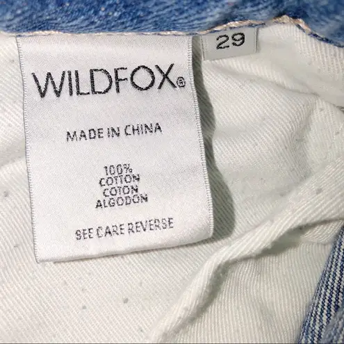 Wild fox baggy crop size 29 distressed jeans