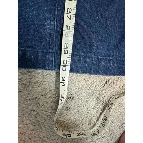 Lulus Women's Sleeveless Blue Denim Button