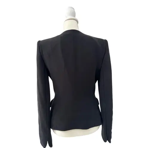 Giorgio Armani Vintage Borgo 21 100% Silk Black Blazer Jacket Made in Italy 36