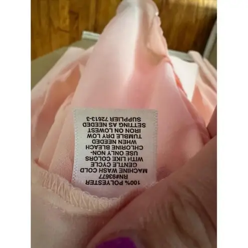 Belle Sky Belle & Sky NWT Women’s Pink Bell Sleeve Blouse Size L