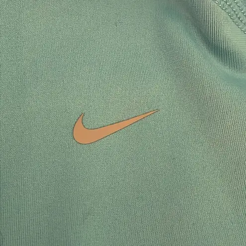 Nike  Blue Dri-Fit Pullover 1/4 Zip Hooded Jacket Top Womens Size Medium Athletic