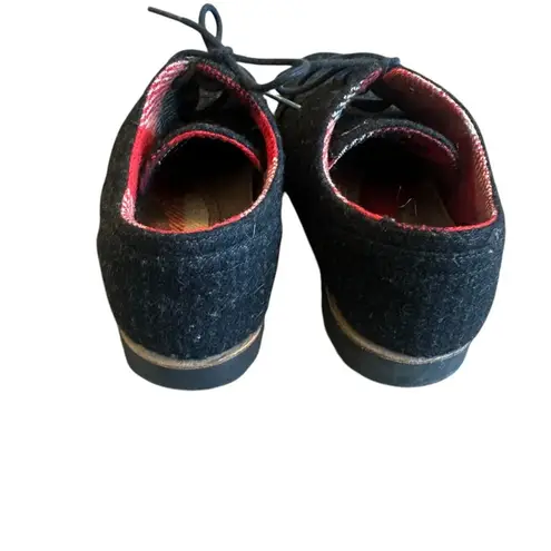 Woolrich Adams Dark Grey Wool Oxford Sneakers Lace Up Shoes Size 9 Women's