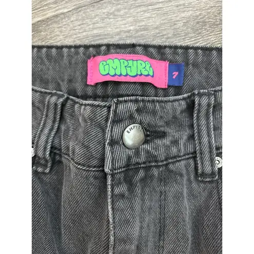 Vintage Empyre Cargo Straight Leg Jeans Size 7 Gray Wash Y2K