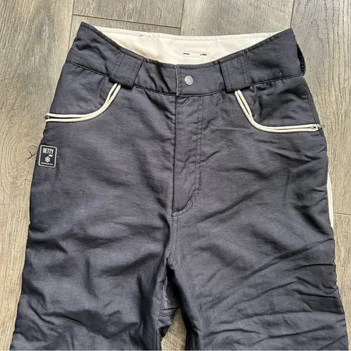 Betty Rides Women’s Ski Pants Snowboard Gear Black Off White Size Medium