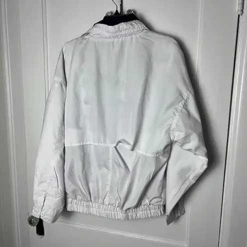 Vintage 90s Bermuda Sports White Windbreaker Jacket Size Unisex Small Nautical