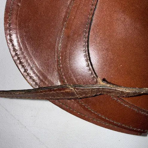 Vintage Frizzoni Firenze Brown Old Money Classic Leather Crossbody Purse