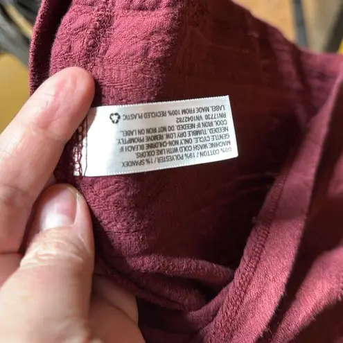 Y2K Mossimo Wine Burgundy Women's Textured Tank Top Size Medium Purple