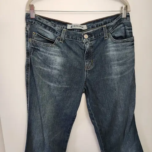 Gap  Ultra Low Rise boot cut jeans size 14 long 33 inch ins.