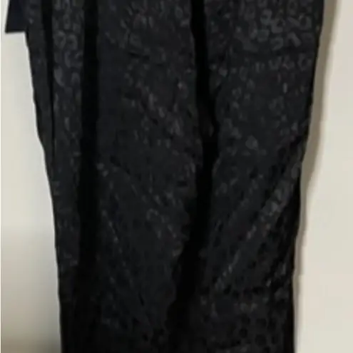 Rachel Rachel Roy Women’s Black Leopard Print Drawstring Pants Silky XS NEW NWT