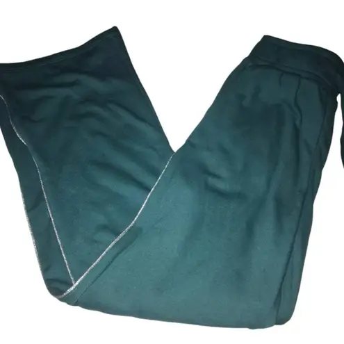 COLSIE GREEN ELASTIC & TIE WAIST WITH SLITS ON BOTTOM LEGS SWEATPANTS SIZE XS