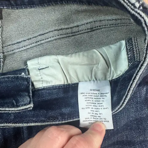 Judy Blue Women’s Flare Jeans Size 11/30 Dark Wash Studded Sides Frayed Hem