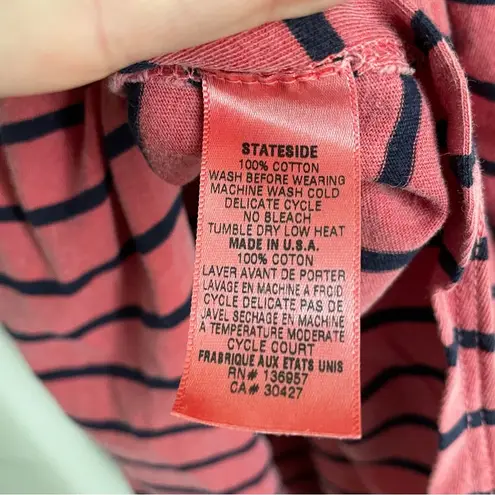 Stateside Anthropologie Striped Racerback Tank Pink size S