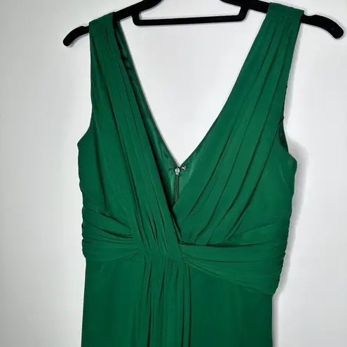 Dessy Collection Discontinued Hunter Green Long Formal Dress Size 8 Style # 2907