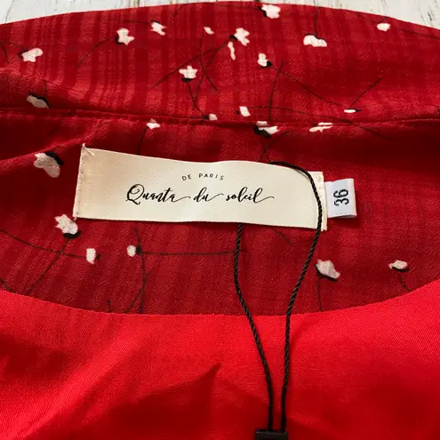 Quanta du Soleil Chili Wrap Dress New Without Tags Red