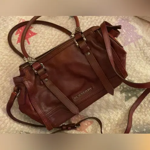 Burberry  burgundy shoulder bag