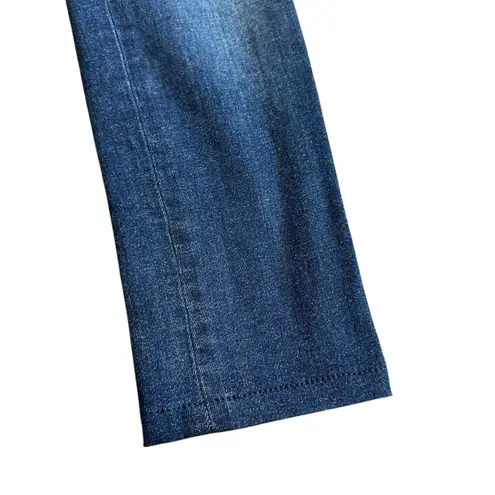 Acne Studios Skin Used Blue Skinny Jeans Dark Wash Zip Back Size 25 Women's