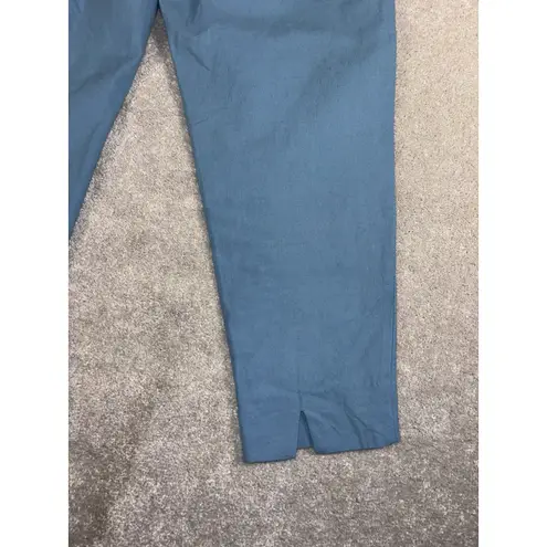 Frances Valentine Petrie Cotton Blend Pant in Blue size 12