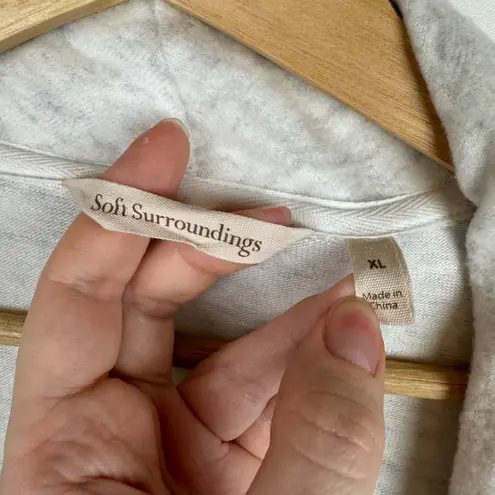 Soft Surroundings Womens Open Front Cardigan Size XL Soft Comfort Cozy Neutral