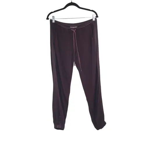 Hard Tail Forever Women's Burgundy Utility Lounge Activewear Jogger Pants Size M
